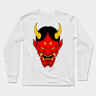 cool oni mask Long Sleeve T-Shirt